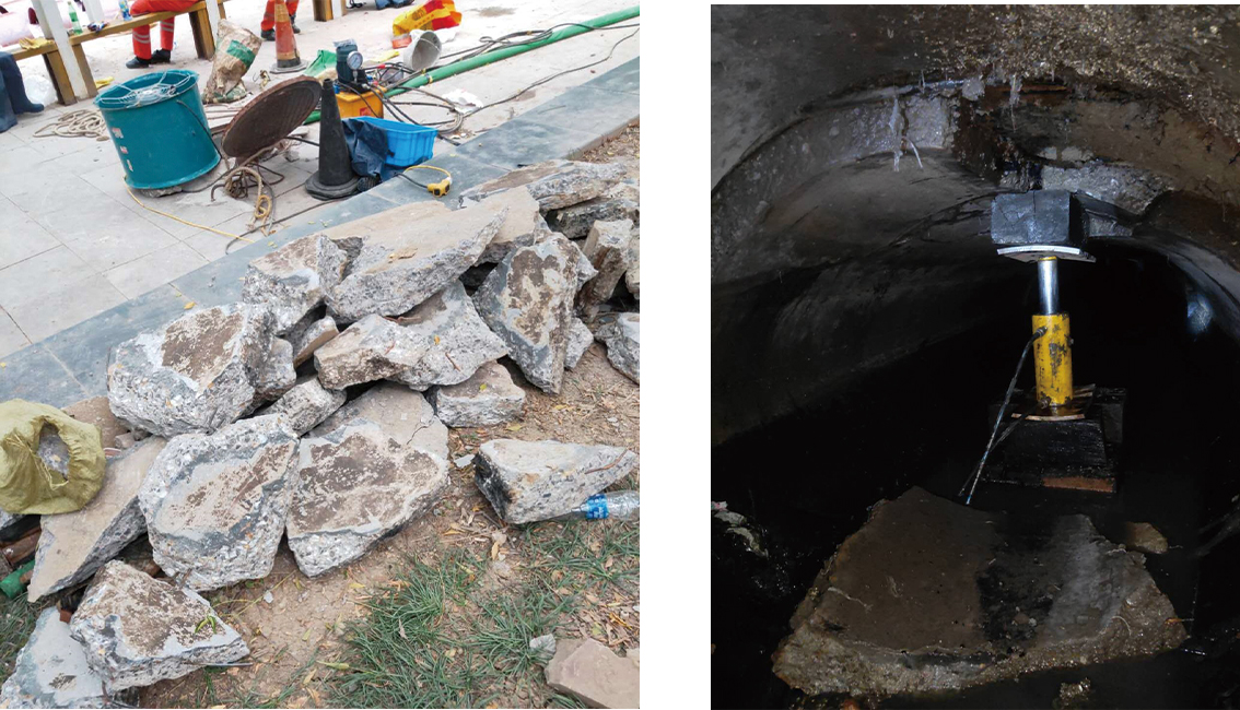 大安镇管道预处理